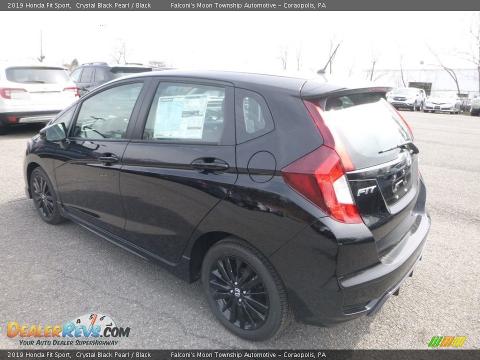 2019 Honda Fit Sport Crystal Black Pearl / Black Photo #3
