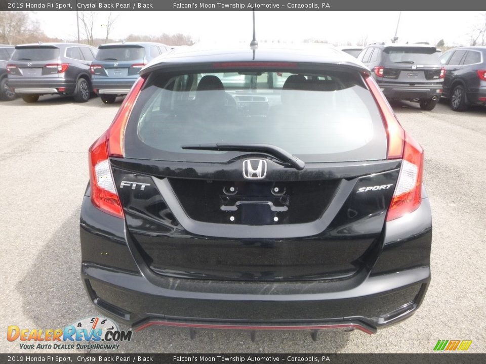 2019 Honda Fit Sport Crystal Black Pearl / Black Photo #4