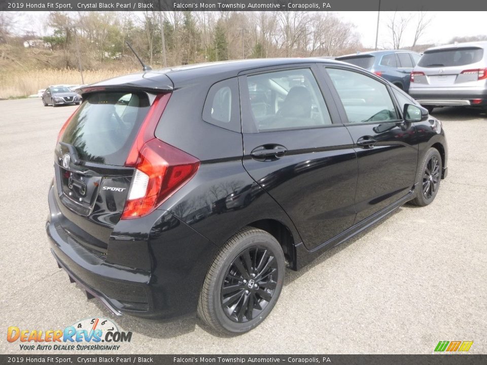 2019 Honda Fit Sport Crystal Black Pearl / Black Photo #5