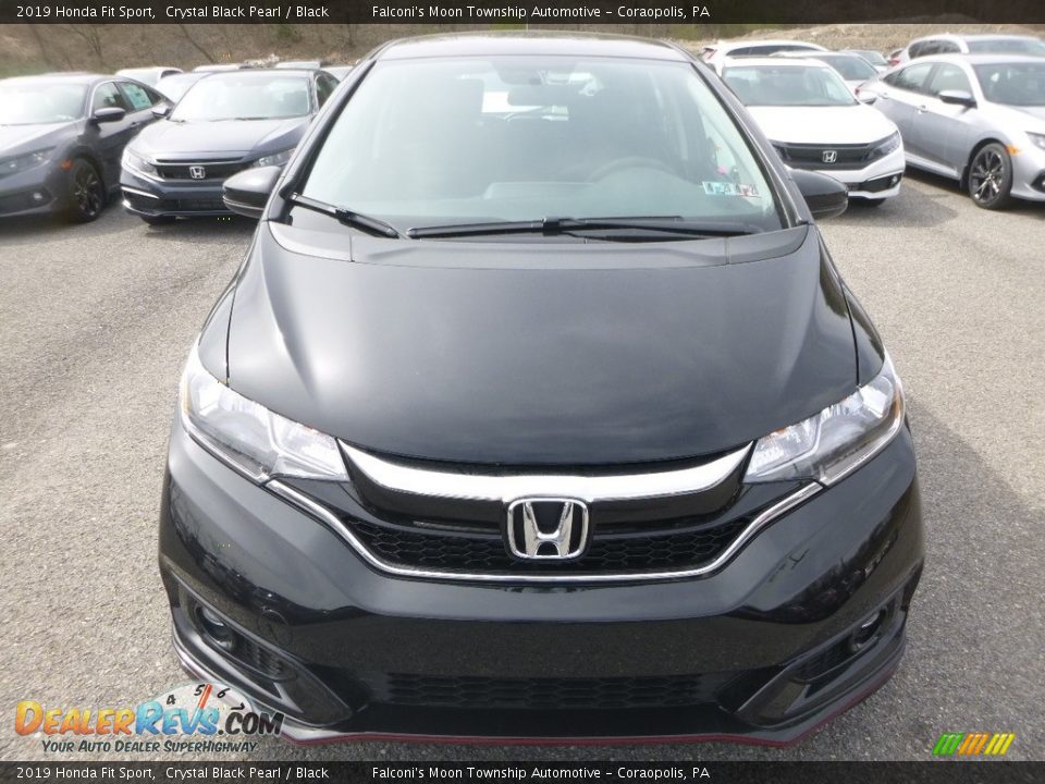 2019 Honda Fit Sport Crystal Black Pearl / Black Photo #7
