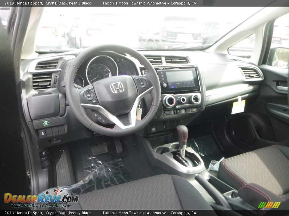 Black Interior - 2019 Honda Fit Sport Photo #11