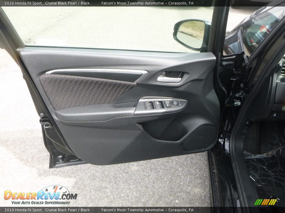 2019 Honda Fit Sport Crystal Black Pearl / Black Photo #12