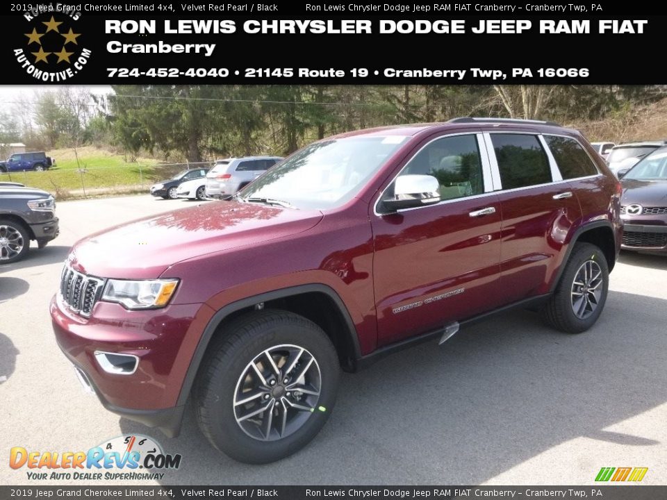 2019 Jeep Grand Cherokee Limited 4x4 Velvet Red Pearl / Black Photo #1