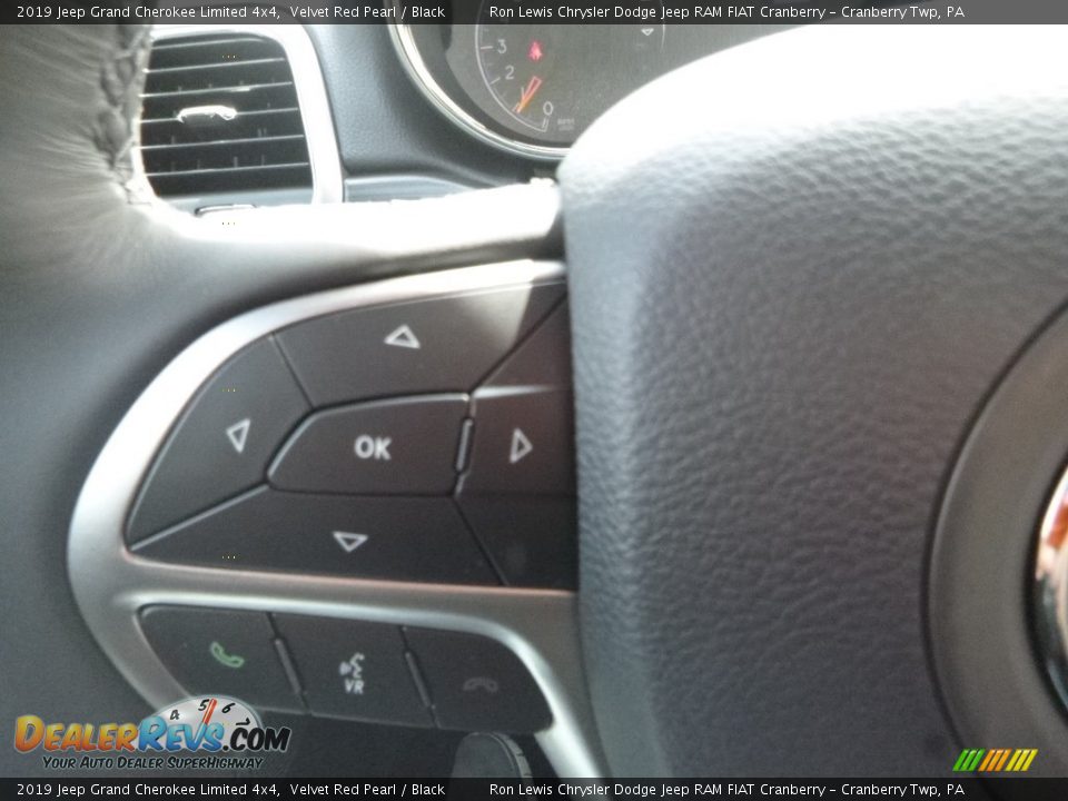 2019 Jeep Grand Cherokee Limited 4x4 Velvet Red Pearl / Black Photo #20