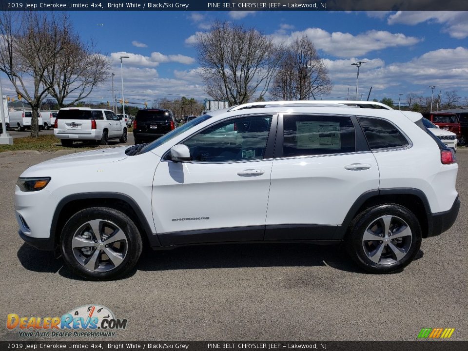 2019 Jeep Cherokee Limited 4x4 Bright White / Black/Ski Grey Photo #3
