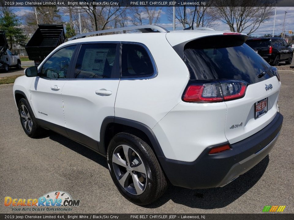 2019 Jeep Cherokee Limited 4x4 Bright White / Black/Ski Grey Photo #4
