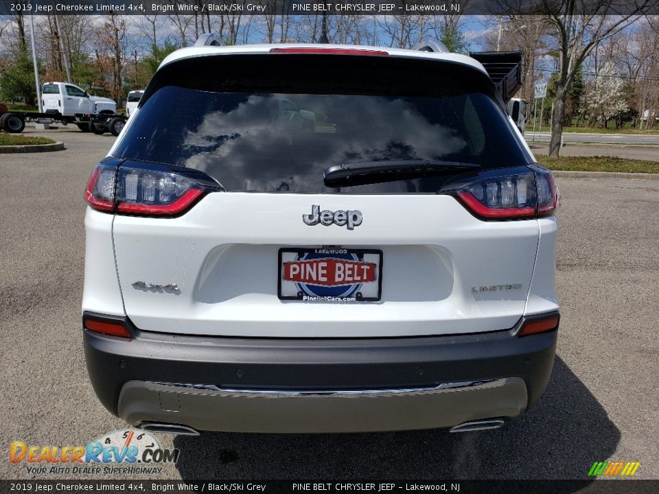 2019 Jeep Cherokee Limited 4x4 Bright White / Black/Ski Grey Photo #5