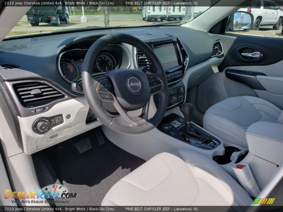 2019 Jeep Cherokee Limited 4x4 Bright White / Black/Ski Grey Photo #7