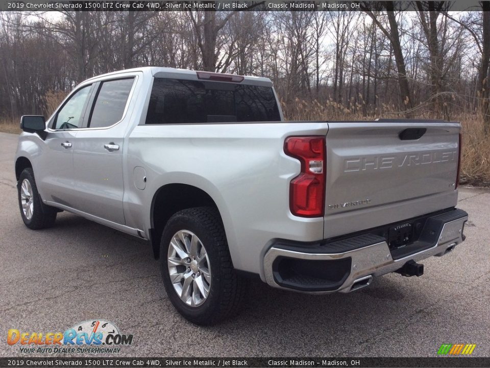 2019 Chevrolet Silverado 1500 LTZ Crew Cab 4WD Silver Ice Metallic / Jet Black Photo #4