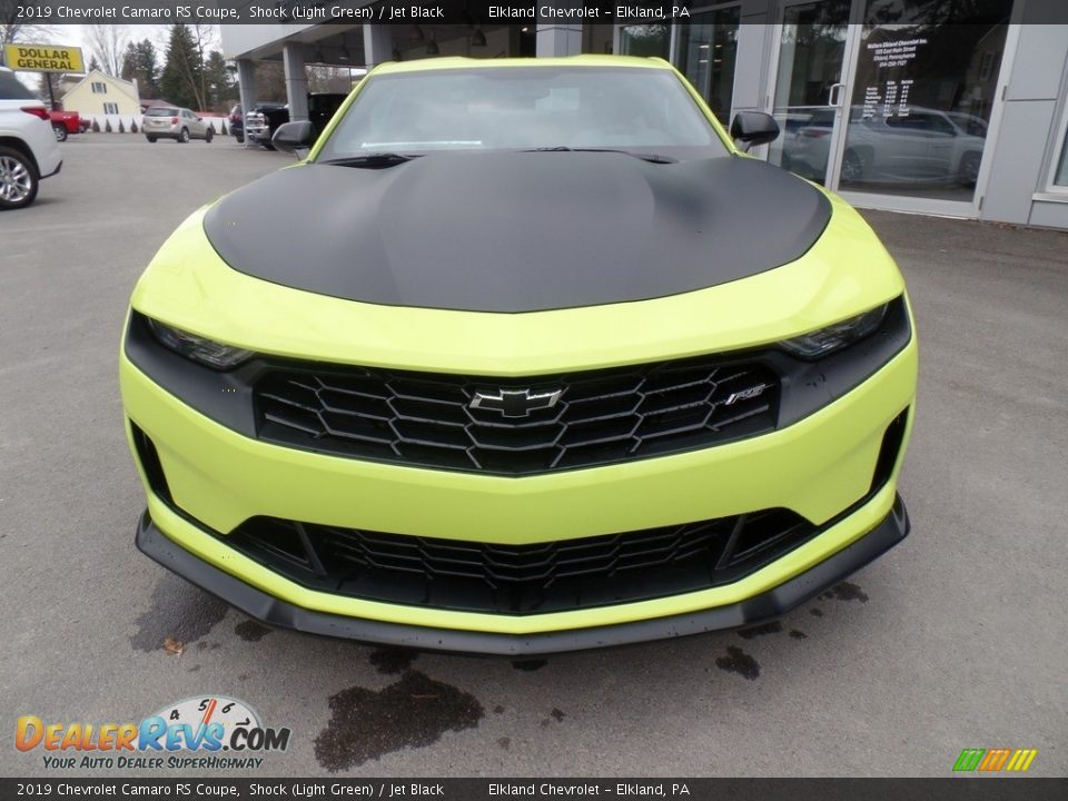 2019 Chevrolet Camaro RS Coupe Shock (Light Green) / Jet Black Photo #4
