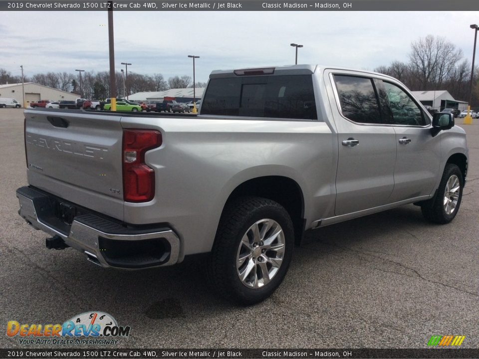 2019 Chevrolet Silverado 1500 LTZ Crew Cab 4WD Silver Ice Metallic / Jet Black Photo #6