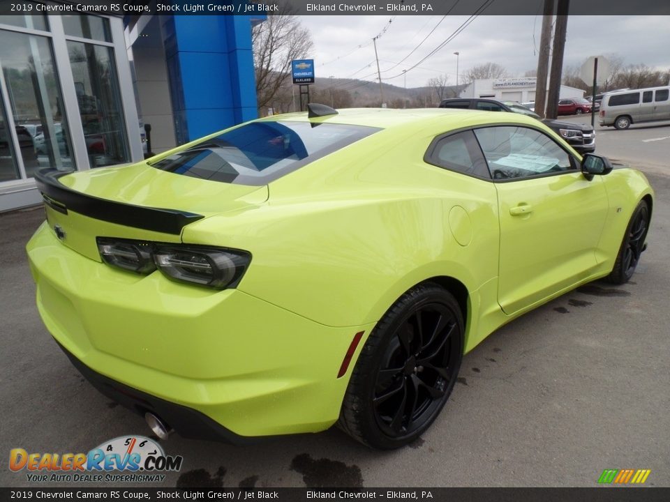 2019 Chevrolet Camaro RS Coupe Shock (Light Green) / Jet Black Photo #8
