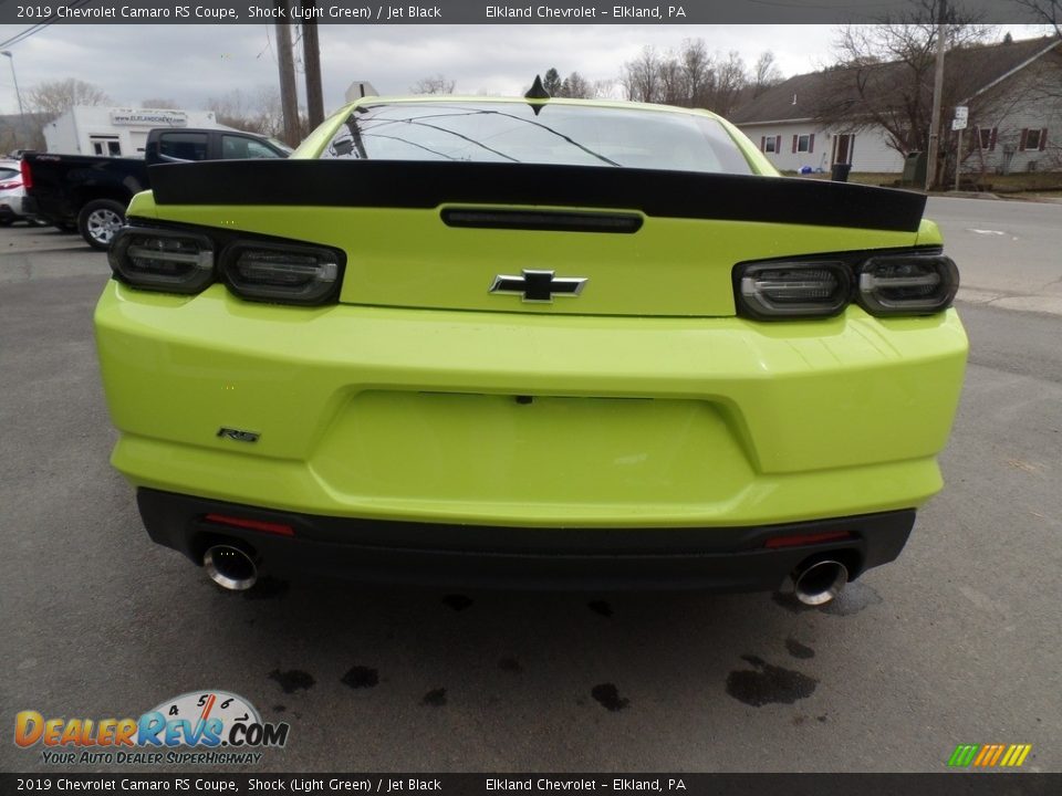 2019 Chevrolet Camaro RS Coupe Shock (Light Green) / Jet Black Photo #9