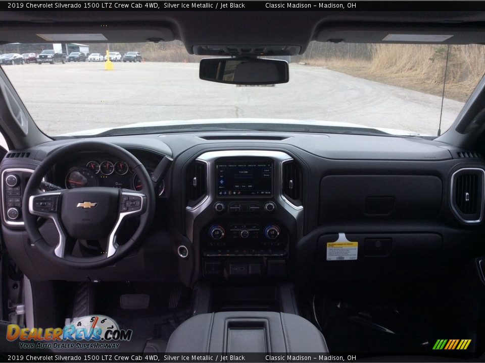 2019 Chevrolet Silverado 1500 LTZ Crew Cab 4WD Silver Ice Metallic / Jet Black Photo #12