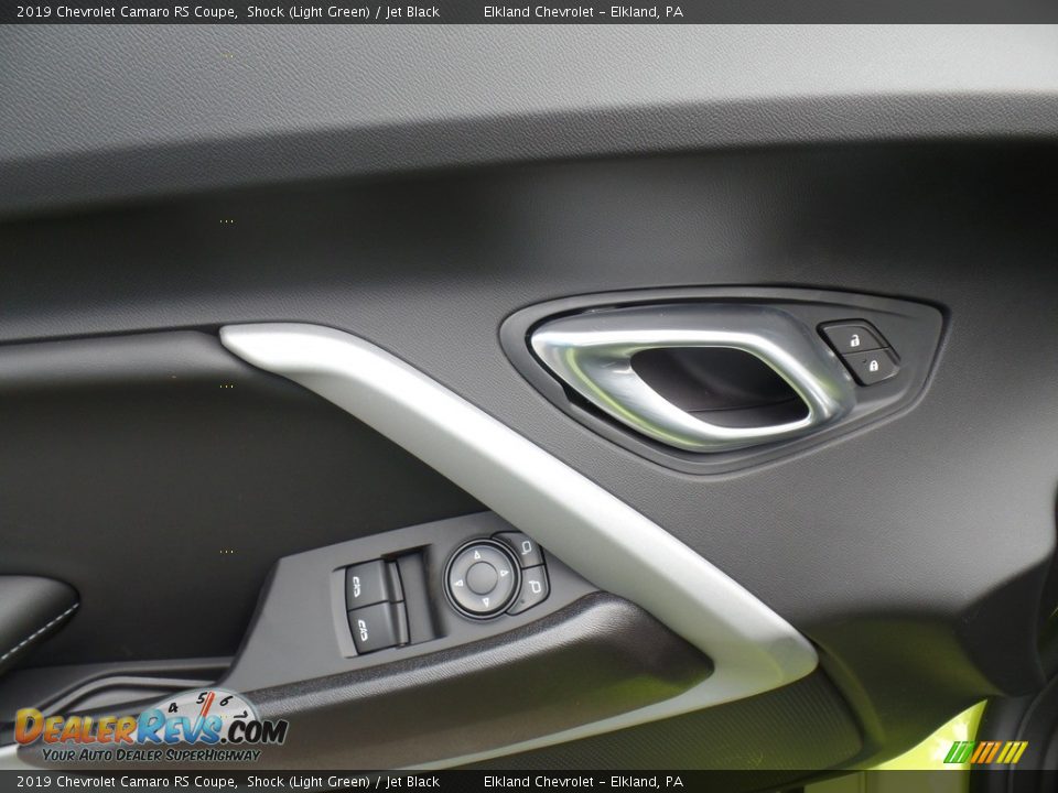 2019 Chevrolet Camaro RS Coupe Shock (Light Green) / Jet Black Photo #16