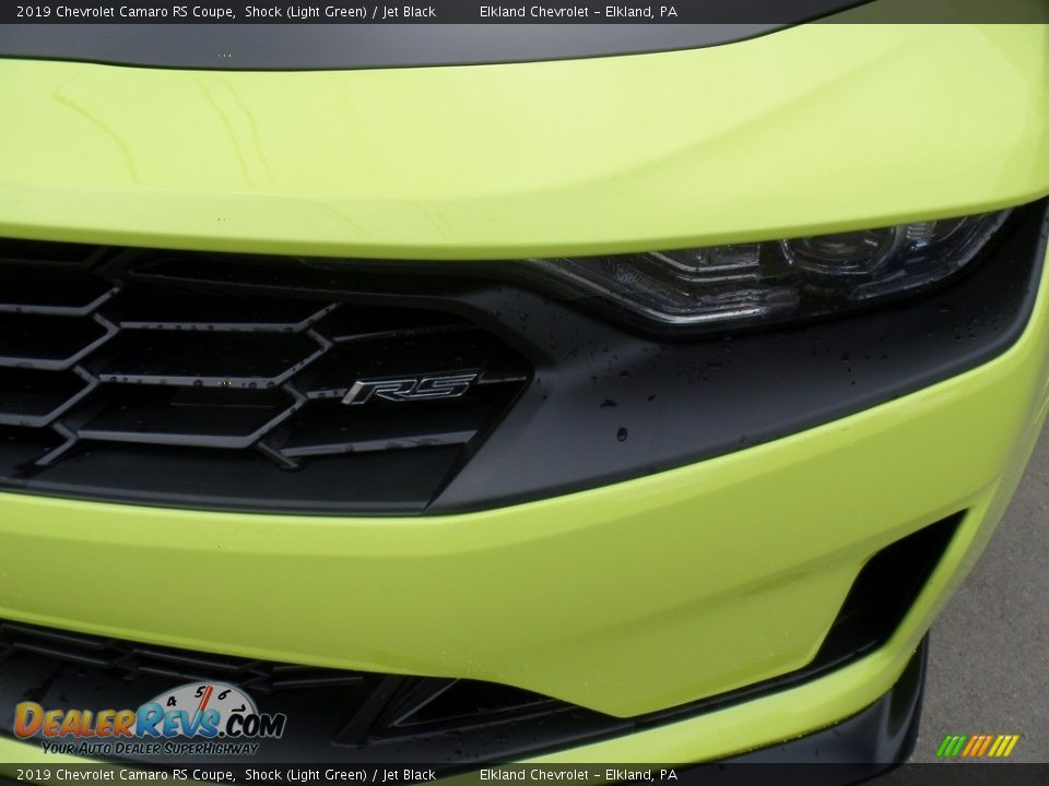 2019 Chevrolet Camaro RS Coupe Shock (Light Green) / Jet Black Photo #21