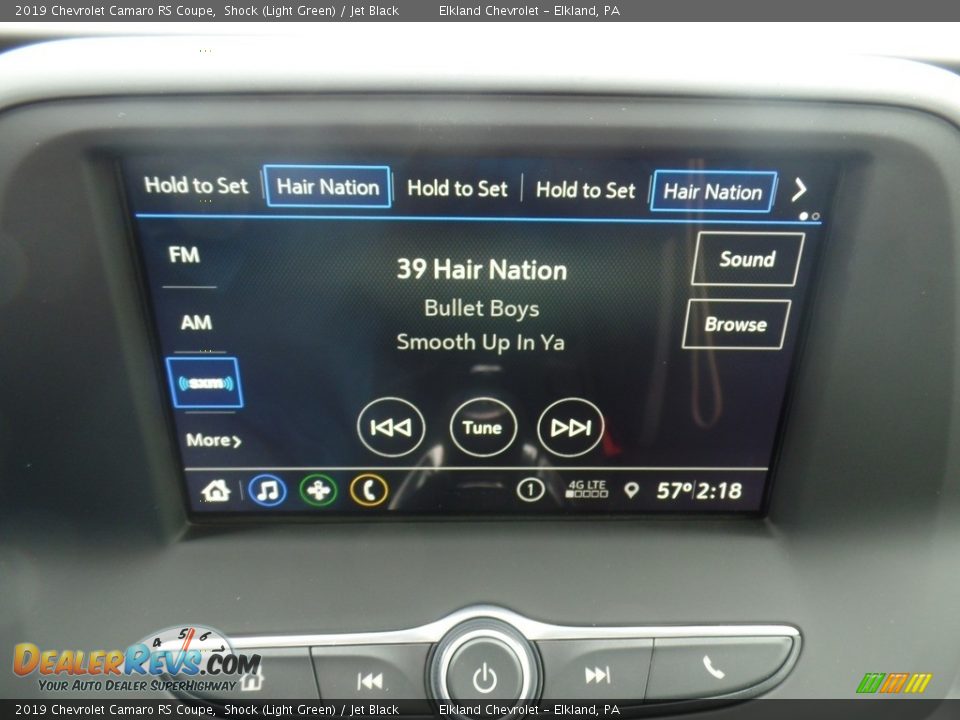 2019 Chevrolet Camaro RS Coupe Shock (Light Green) / Jet Black Photo #30