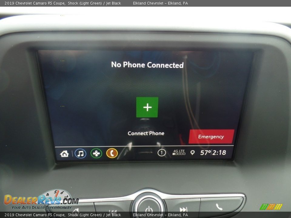 2019 Chevrolet Camaro RS Coupe Shock (Light Green) / Jet Black Photo #31