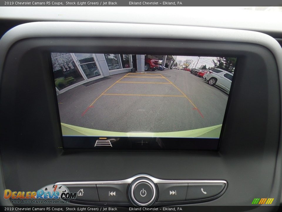 2019 Chevrolet Camaro RS Coupe Shock (Light Green) / Jet Black Photo #32