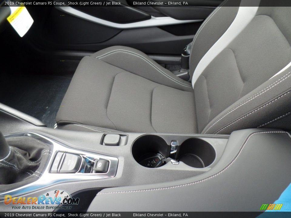 2019 Chevrolet Camaro RS Coupe Shock (Light Green) / Jet Black Photo #35