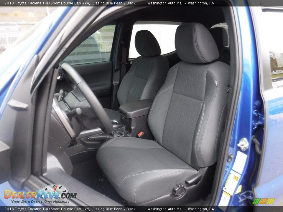 2018 Toyota Tacoma TRD Sport Double Cab 4x4 Blazing Blue Pearl / Black Photo #20