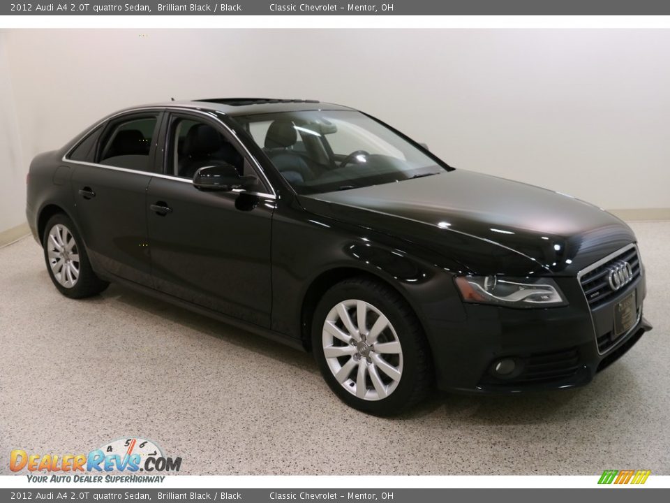 2012 Audi A4 2.0T quattro Sedan Brilliant Black / Black Photo #1