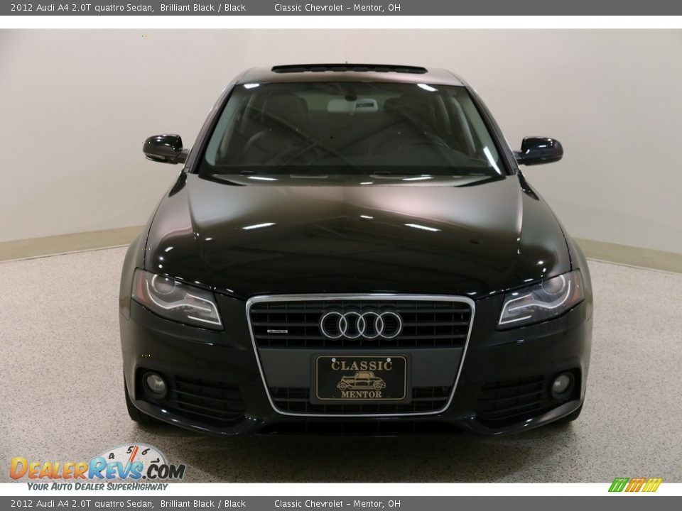 2012 Audi A4 2.0T quattro Sedan Brilliant Black / Black Photo #2