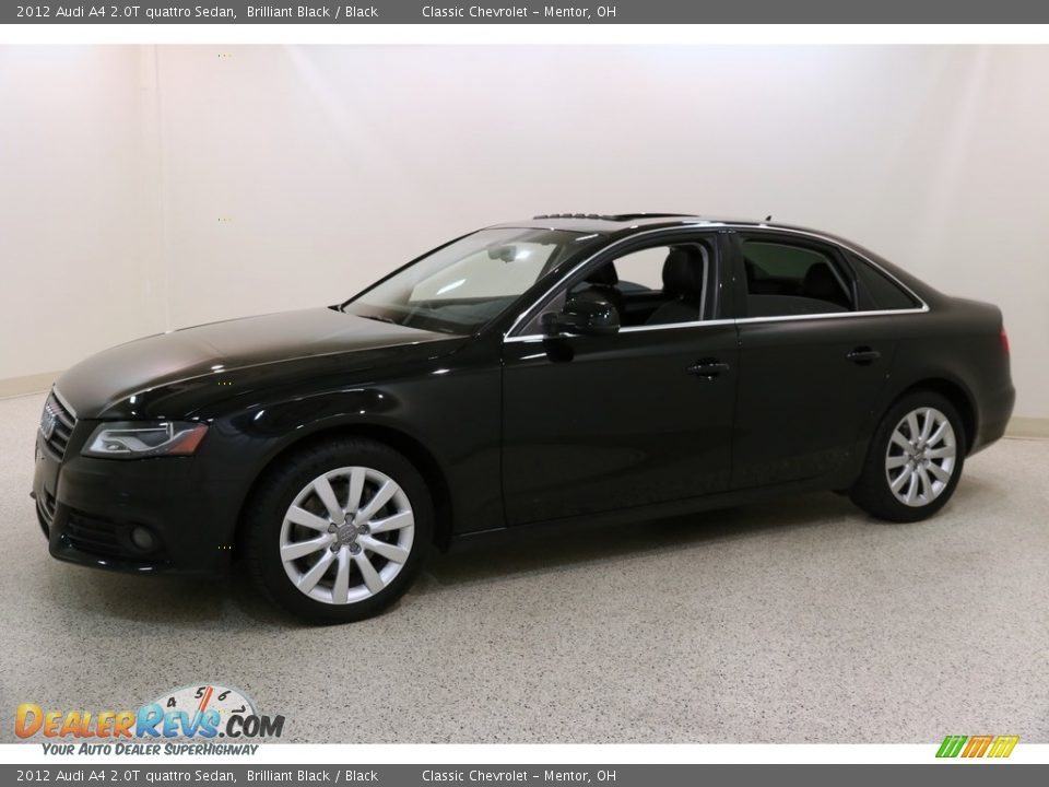 2012 Audi A4 2.0T quattro Sedan Brilliant Black / Black Photo #3