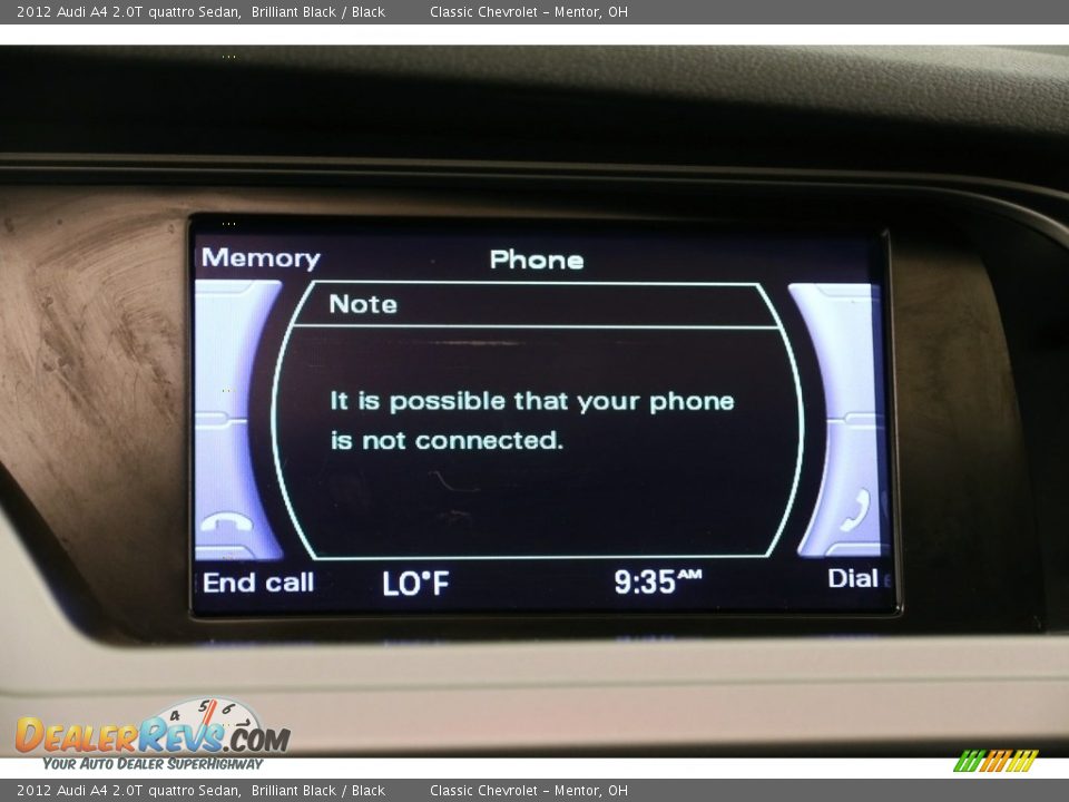 2012 Audi A4 2.0T quattro Sedan Brilliant Black / Black Photo #12