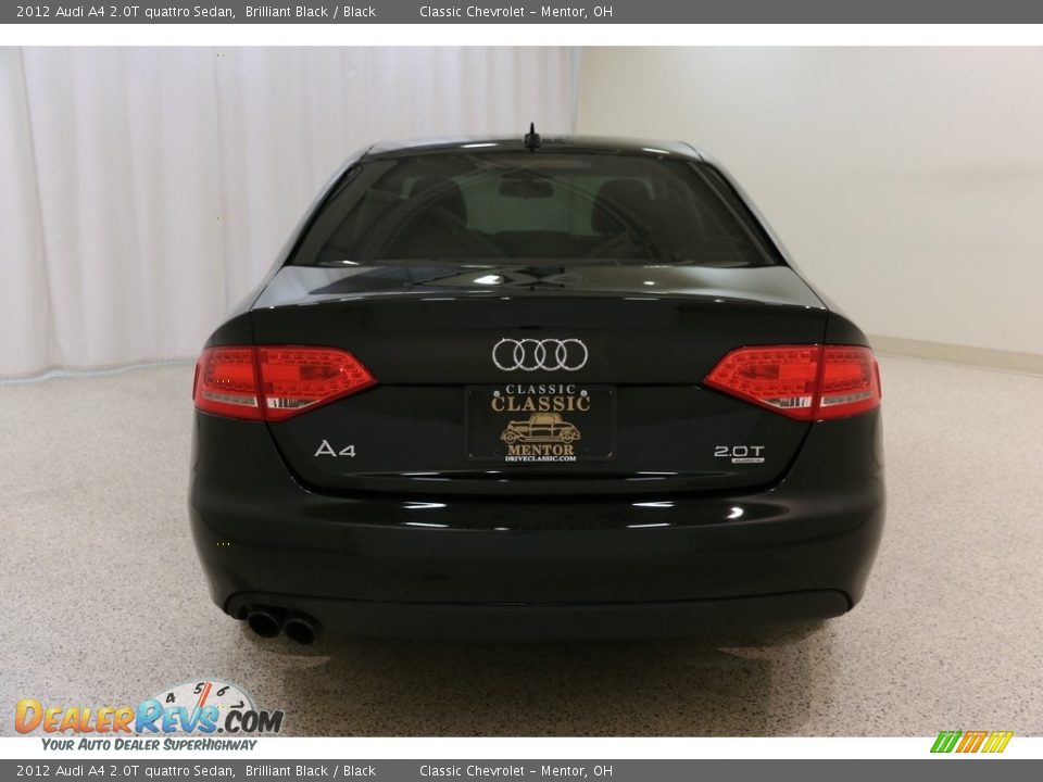 2012 Audi A4 2.0T quattro Sedan Brilliant Black / Black Photo #19