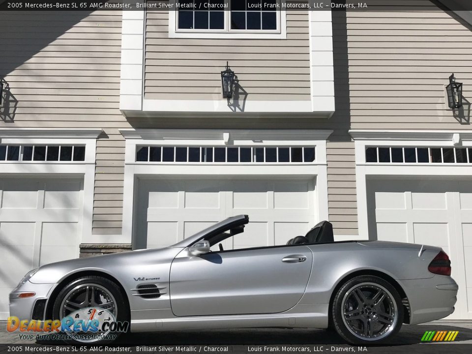 2005 Mercedes-Benz SL 65 AMG Roadster Brilliant Silver Metallic / Charcoal Photo #1