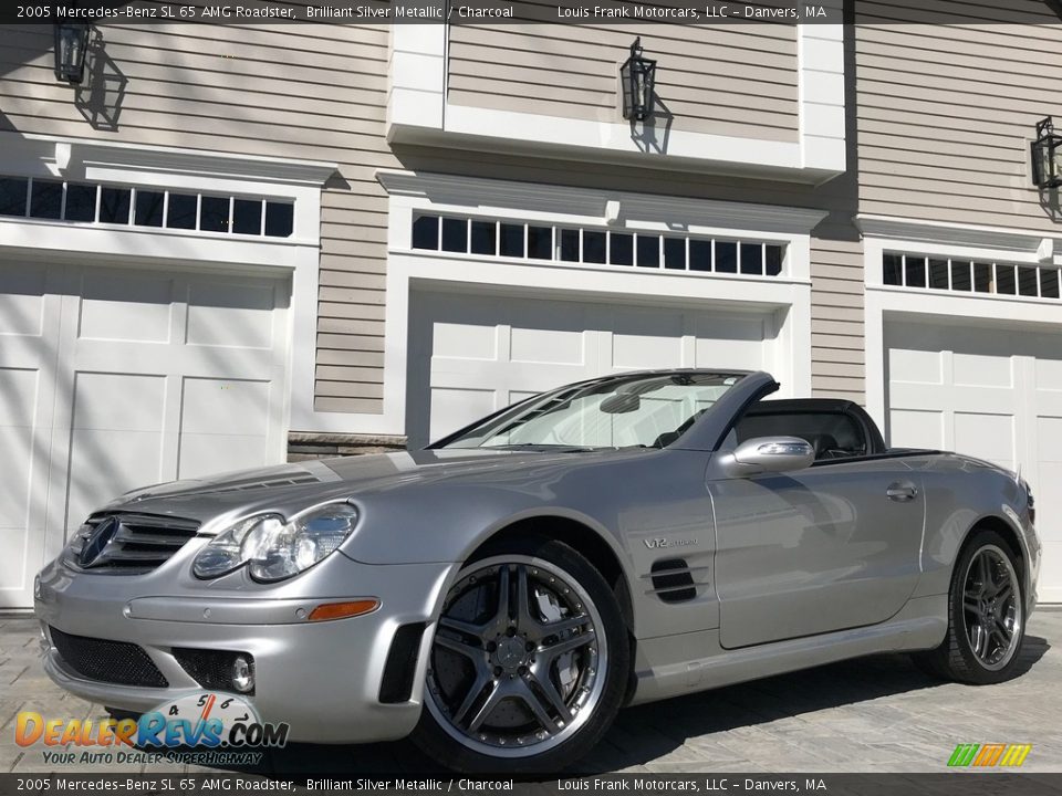 2005 Mercedes-Benz SL 65 AMG Roadster Brilliant Silver Metallic / Charcoal Photo #4