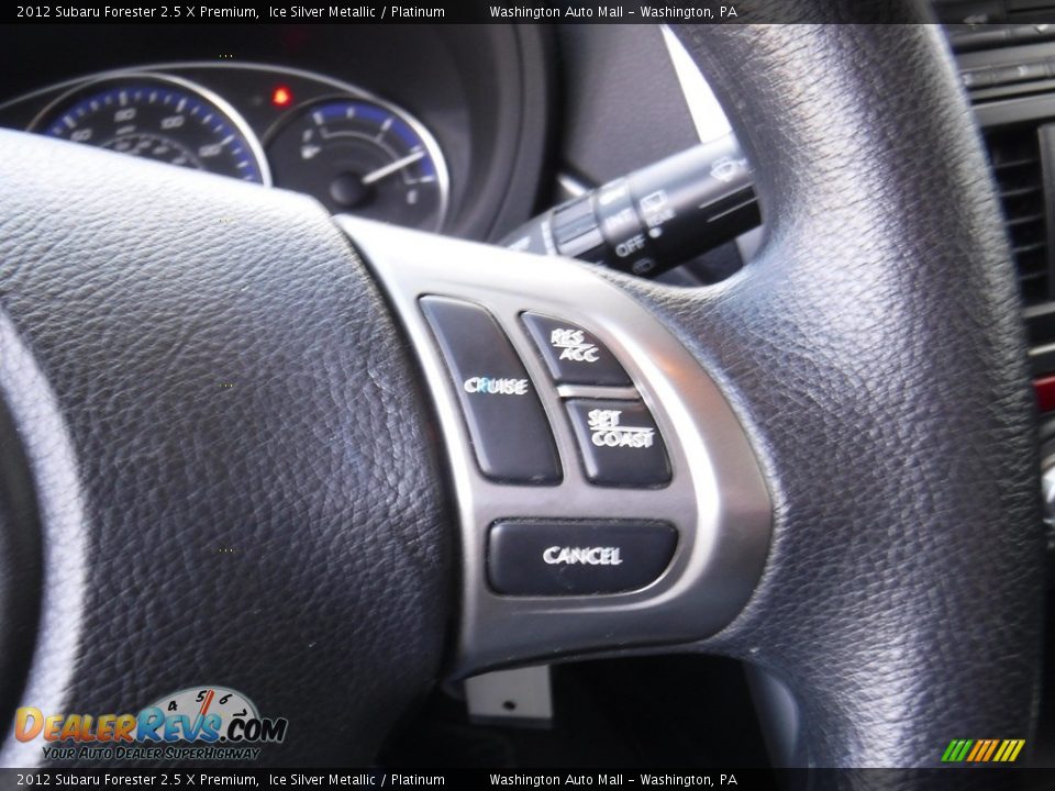 2012 Subaru Forester 2.5 X Premium Ice Silver Metallic / Platinum Photo #19