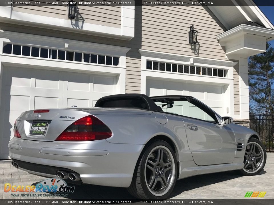 2005 Mercedes-Benz SL 65 AMG Roadster Brilliant Silver Metallic / Charcoal Photo #5