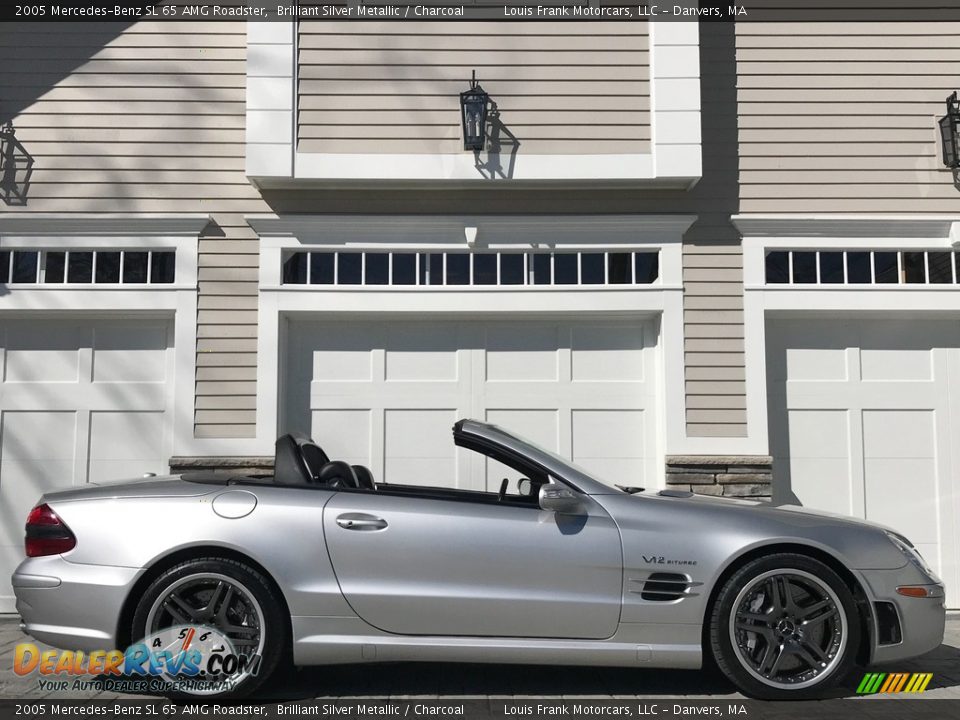 2005 Mercedes-Benz SL 65 AMG Roadster Brilliant Silver Metallic / Charcoal Photo #6