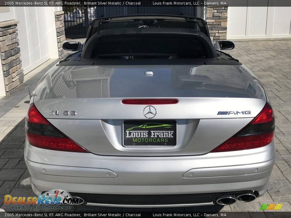 2005 Mercedes-Benz SL 65 AMG Roadster Brilliant Silver Metallic / Charcoal Photo #8