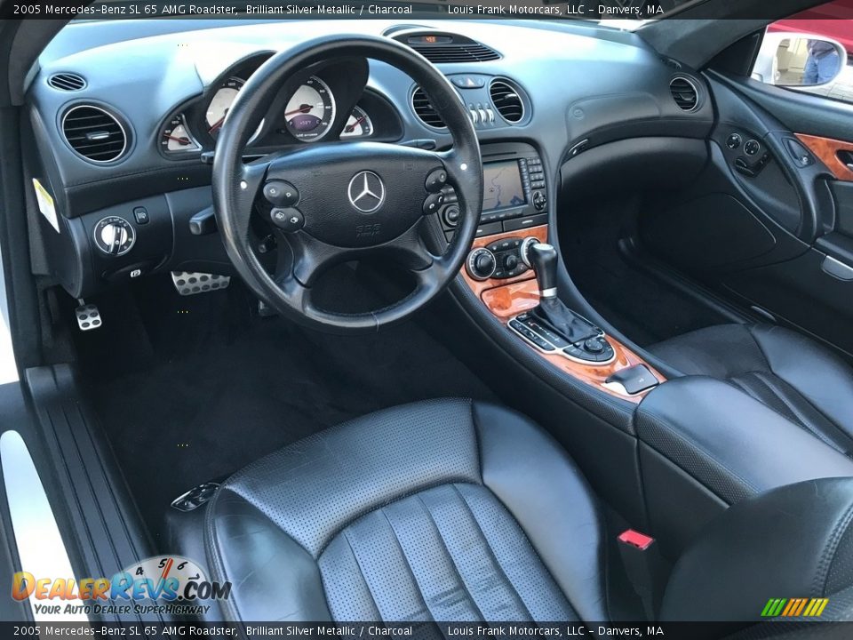 2005 Mercedes-Benz SL 65 AMG Roadster Brilliant Silver Metallic / Charcoal Photo #9