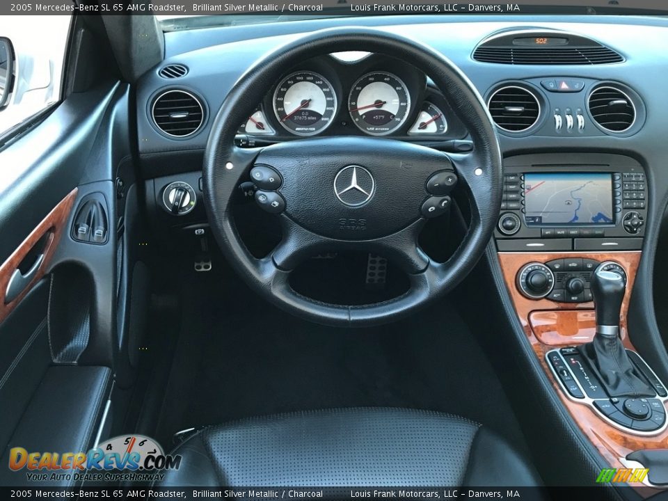 2005 Mercedes-Benz SL 65 AMG Roadster Brilliant Silver Metallic / Charcoal Photo #10