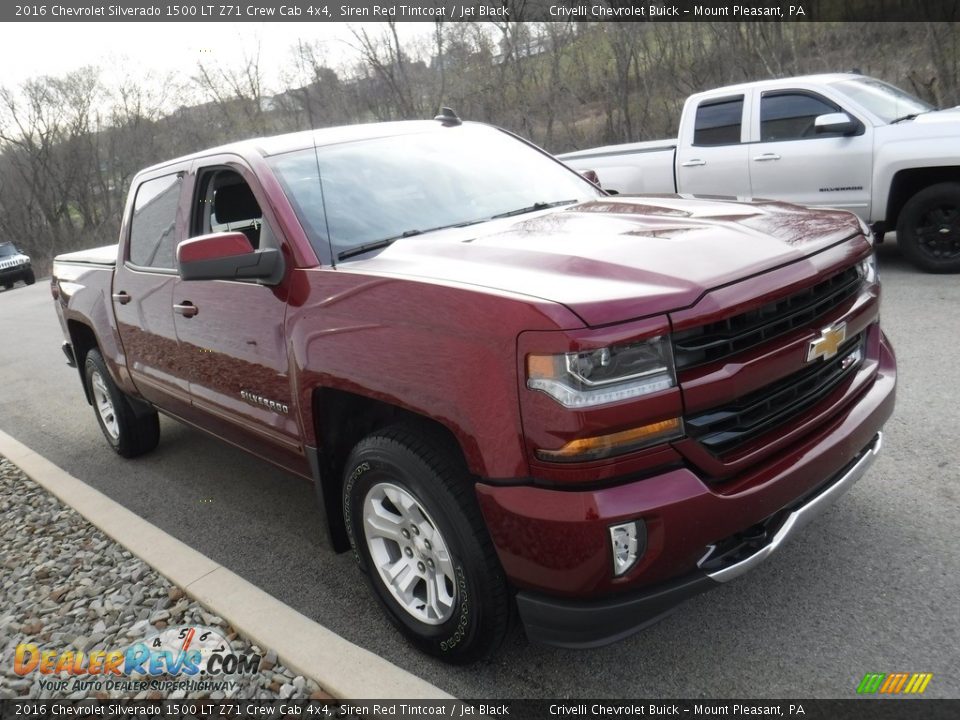 2016 Chevrolet Silverado 1500 LT Z71 Crew Cab 4x4 Siren Red Tintcoat / Jet Black Photo #7