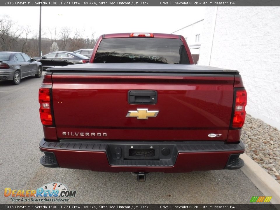 2016 Chevrolet Silverado 1500 LT Z71 Crew Cab 4x4 Siren Red Tintcoat / Jet Black Photo #10