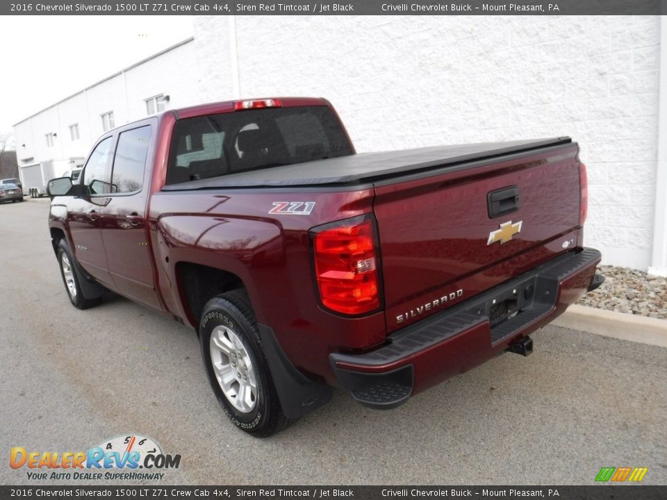 2016 Chevrolet Silverado 1500 LT Z71 Crew Cab 4x4 Siren Red Tintcoat / Jet Black Photo #11