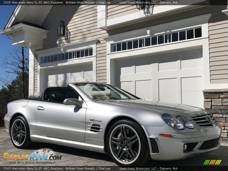 2005 Mercedes-Benz SL 65 AMG Roadster Brilliant Silver Metallic / Charcoal Photo #16
