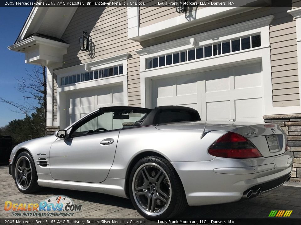 2005 Mercedes-Benz SL 65 AMG Roadster Brilliant Silver Metallic / Charcoal Photo #17