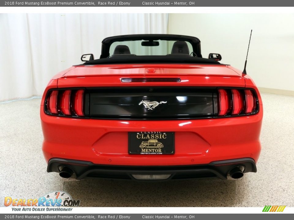 2018 Ford Mustang EcoBoost Premium Convertible Race Red / Ebony Photo #20