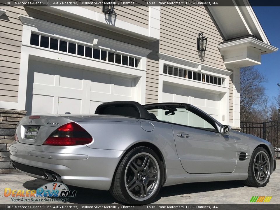 2005 Mercedes-Benz SL 65 AMG Roadster Brilliant Silver Metallic / Charcoal Photo #18