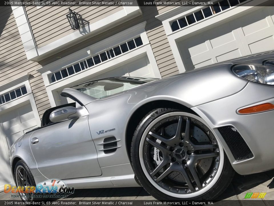 2005 Mercedes-Benz SL 65 AMG Roadster Brilliant Silver Metallic / Charcoal Photo #19
