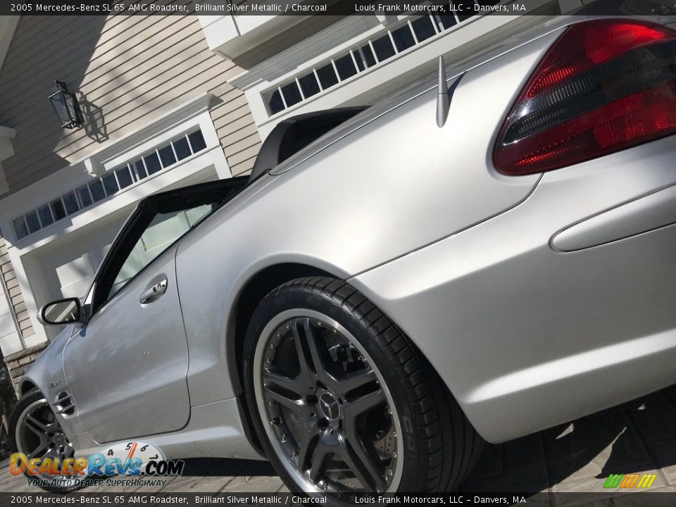 2005 Mercedes-Benz SL 65 AMG Roadster Brilliant Silver Metallic / Charcoal Photo #20