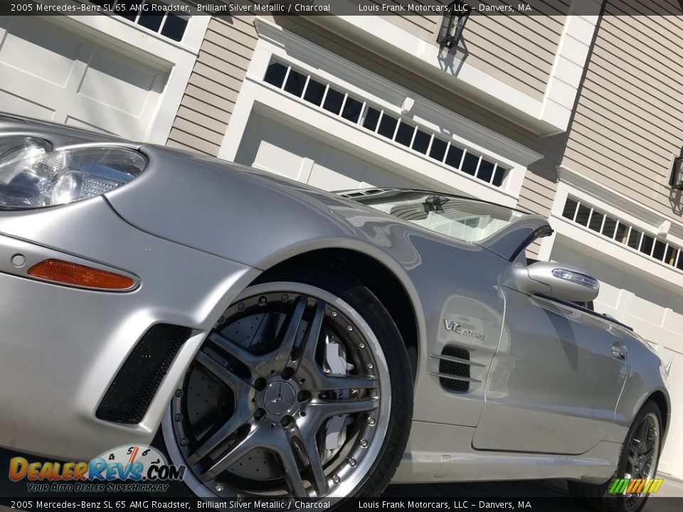 2005 Mercedes-Benz SL 65 AMG Roadster Brilliant Silver Metallic / Charcoal Photo #21