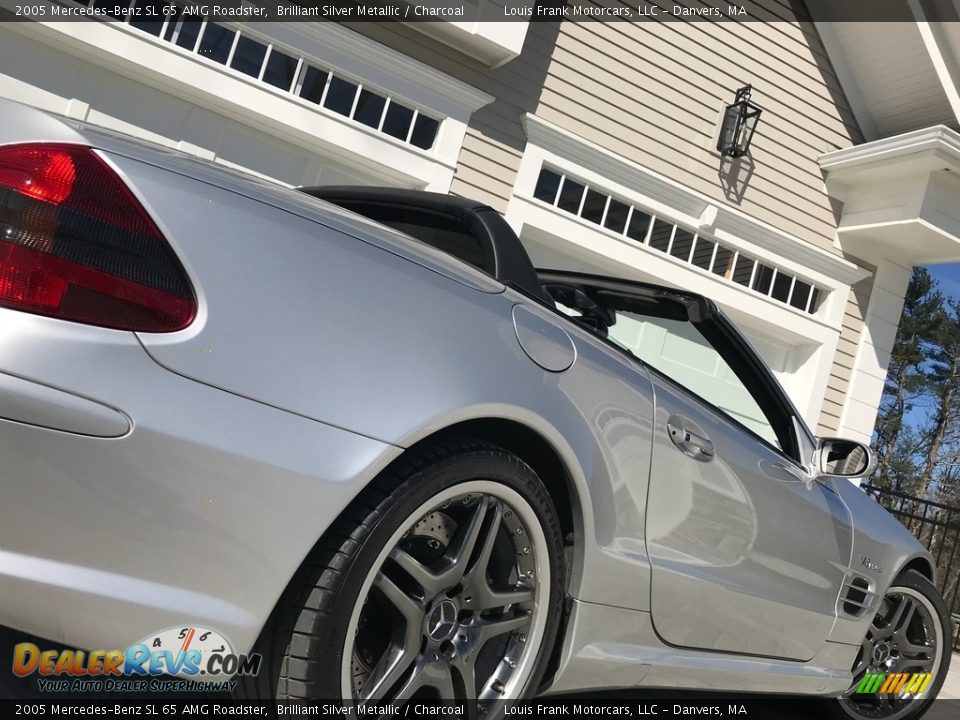2005 Mercedes-Benz SL 65 AMG Roadster Brilliant Silver Metallic / Charcoal Photo #22