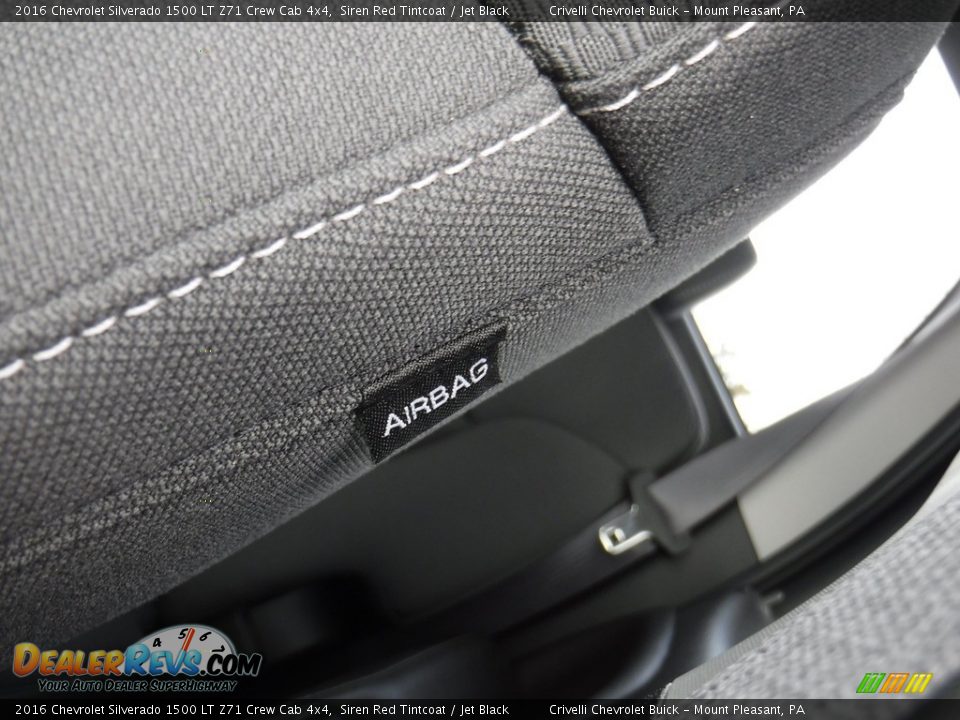 2016 Chevrolet Silverado 1500 LT Z71 Crew Cab 4x4 Siren Red Tintcoat / Jet Black Photo #20